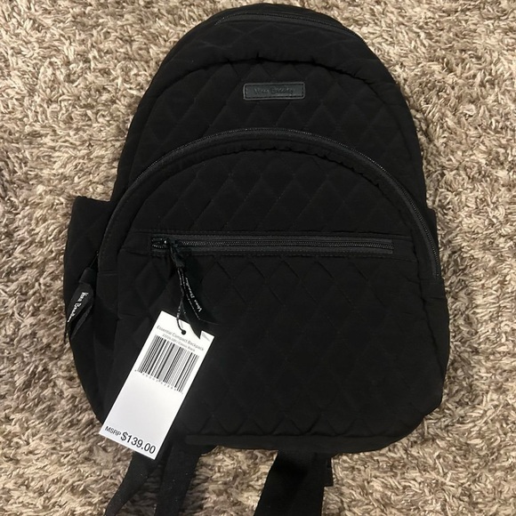 Vera Bradley Black Quilted Backpack main image 6